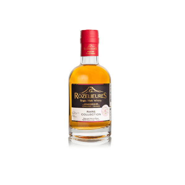 Rozelieures Rare Collection Single Malt Whisky bottle, French whisky from Lorraine